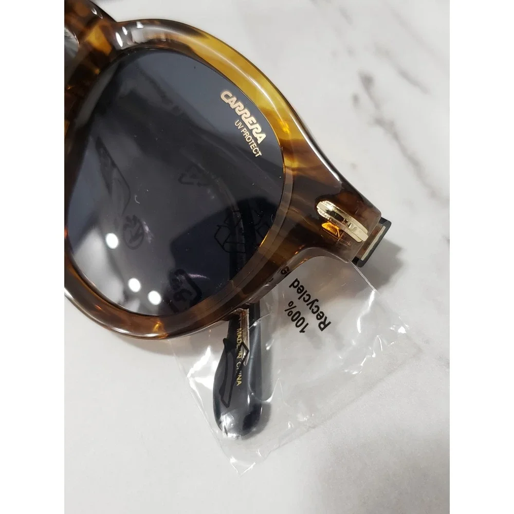 NEW Carrera Unisex 48mm Brown Horn Sunglasses CA306-S-EX4-IR